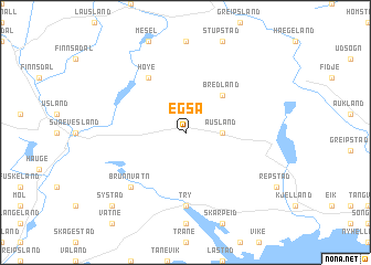 map of Egså