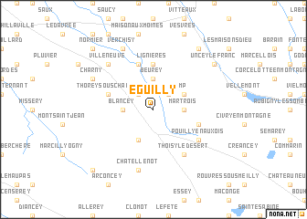 map of Éguilly