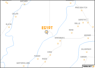 map of Egypt