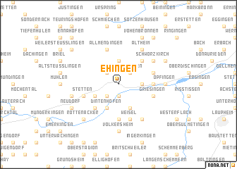 map of Ehingen