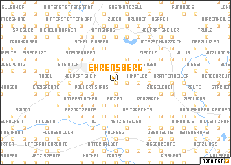 map of Ehrensberg