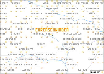 map of Ehrenschwinden