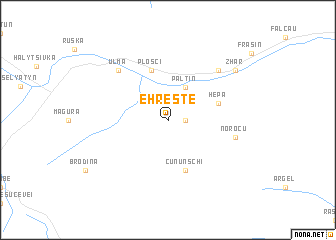 map of Ehreşte