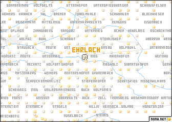 map of Ehrlach