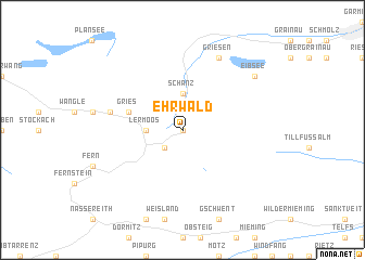 map of Ehrwald