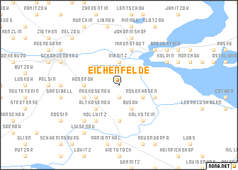 map of Eichenfelde