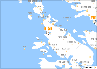 map of Eide