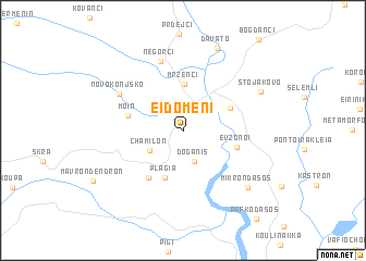 map of Eidoméni