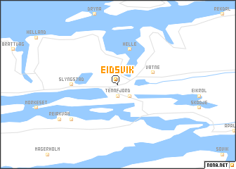 map of Eidsvik