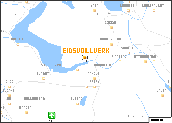 map of Eidsvoll Verk