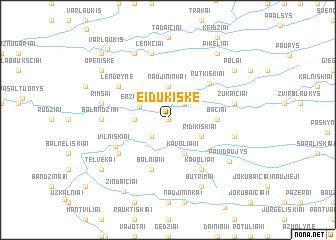 map of Eidukiškė