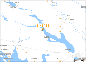 map of Eikenes
