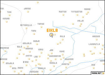 map of Eikla