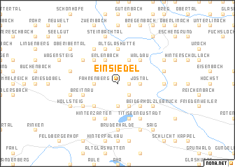 map of Einsiedel