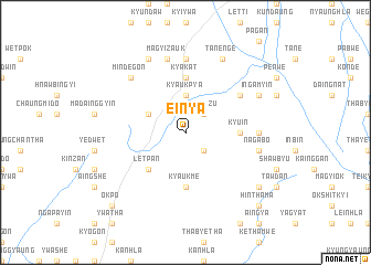 map of Einya