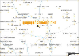 map of Eisenberg an der Pinka