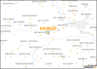 map of Eisingen