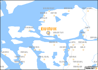map of Eivinvik