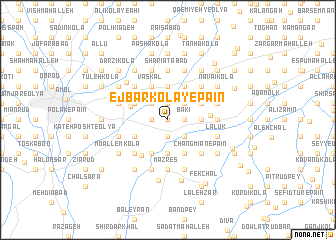 map of Ejbār Kolā-ye Pā\