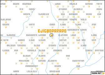 map of Ejigbo Parapo