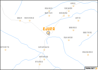 map of Ejura