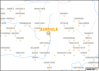 map of Ekaniklé