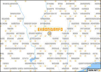 map of Ekaonidamfo
