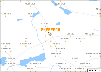 map of Ekeberga