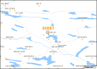 map of Ekeby