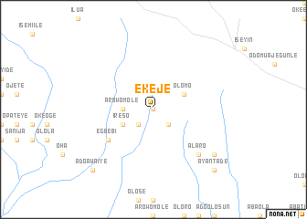 map of Ekeje
