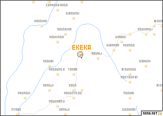 map of Ekeka