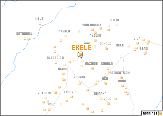 map of Ekélé