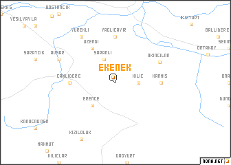 map of Ekenek