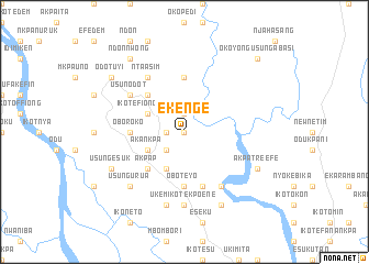 map of Ekenge