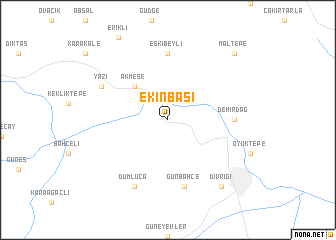 map of Ekinbaşı