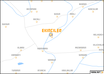 map of Ekinciler
