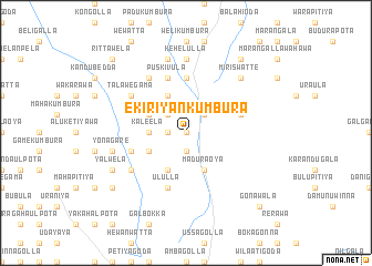 map of Ekiriyankumbura