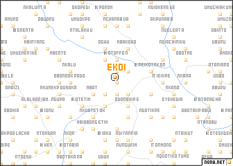 map of Ekoi