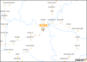 map of Ékok