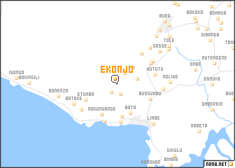 map of Ekonjo
