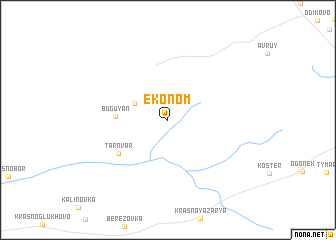 map of Ekonom