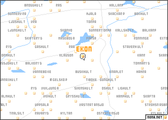 map of Ekön