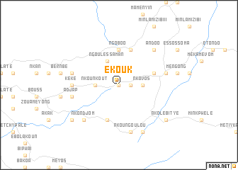 map of Ekouk