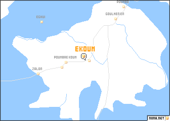 map of Ekoum