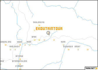 map of Ekout Mintoum