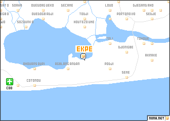 map of Ekpé