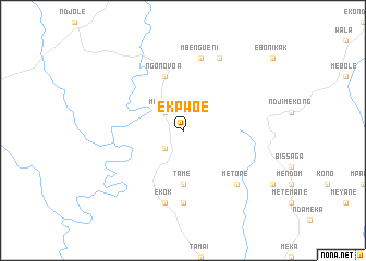 map of Ekpwoe