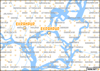 map of Ekrāmpur