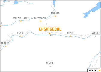 map of Eksingedal