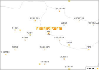 map of Ekubusisweni